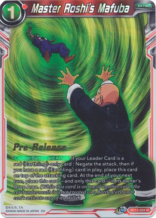 Master Roshi's Mafuba (BT12-024) [Vicious Rejuvenation Prerelease Promos] | Odin's Place