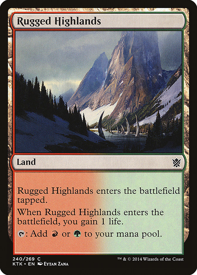 Rugged Highlands (240) [Khans of Tarkir] | Odin's Place