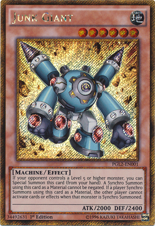 Junk Giant [PGL2-EN001] Gold Secret Rare | Odin's Place