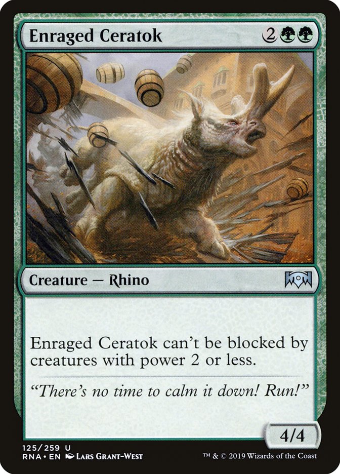 Enraged Ceratok (125) [Ravnica Allegiance] | Odin's Place