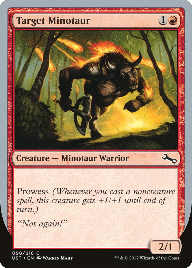 Target Minotaur (98) (Fire Art) [Unstable] | Odin's Place