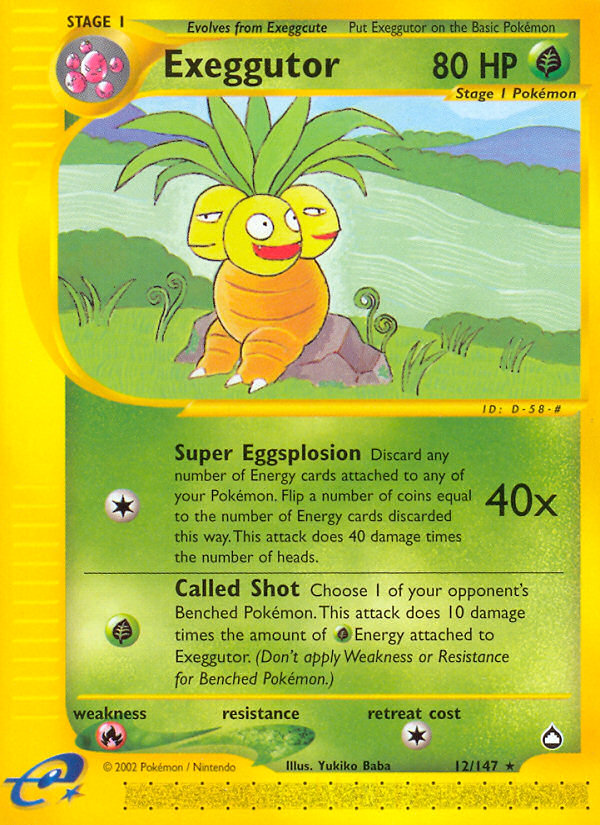Exeggutor (12/147) [Aquapolis] | Odin's Place