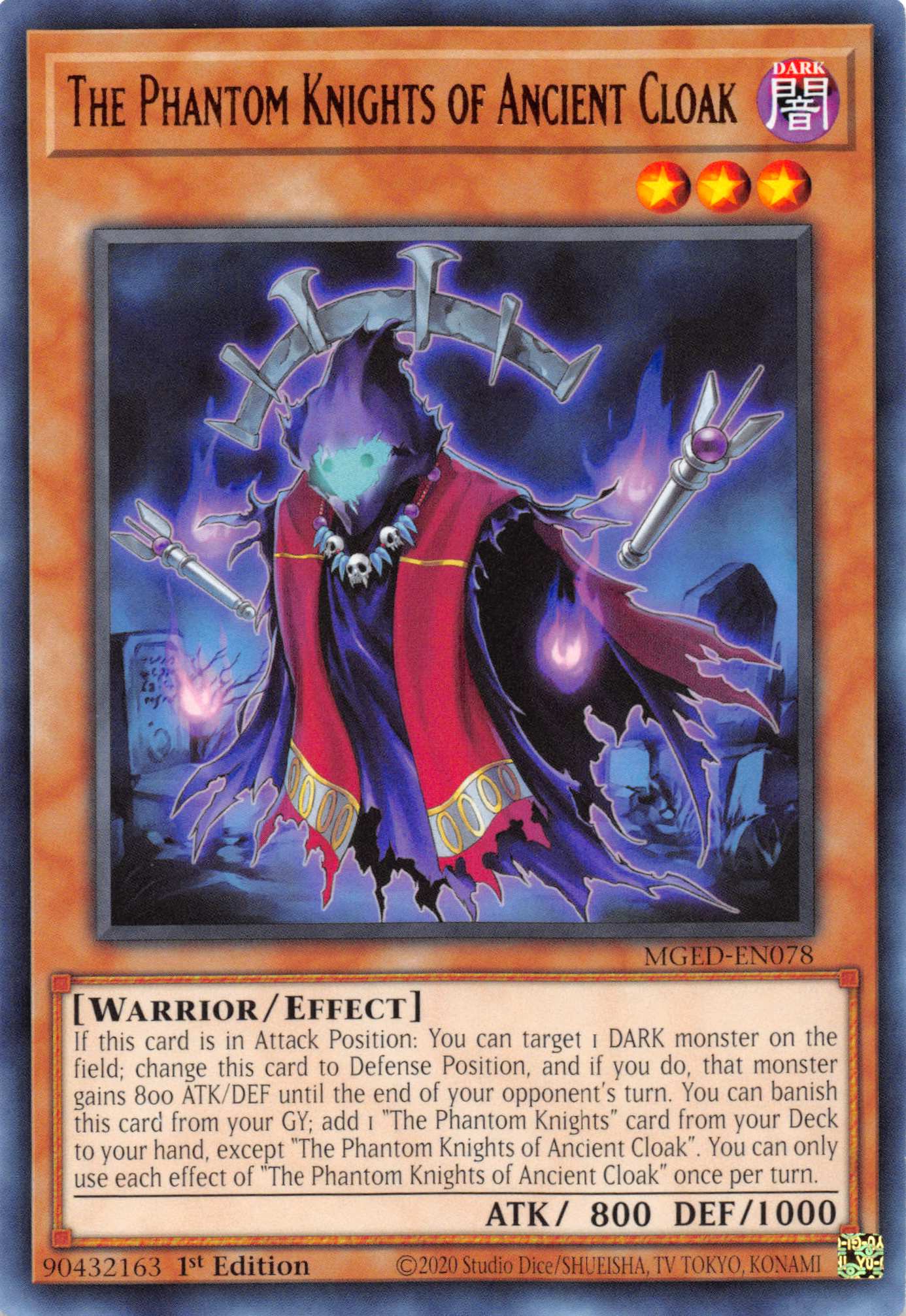 The Phantom Knights of Ancient Cloak [MGED-EN078] Rare | Odin's Place