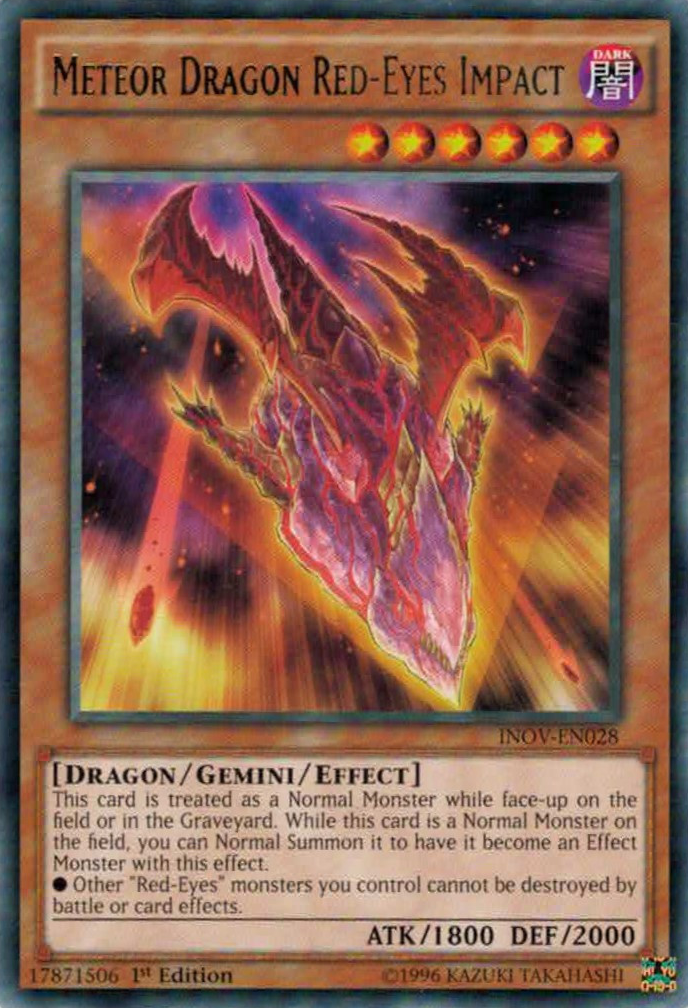 Meteor Dragon Red-Eyes Impact [INOV-EN028] Rare | Odin's Place