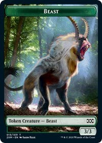 Beast // Thopter (026) Double-Sided Token [Double Masters Tokens] | Odin's Place