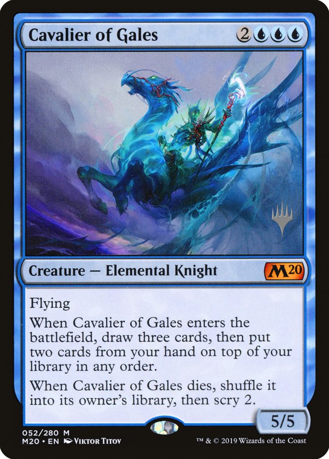 Cavalier of Gales (Promo Pack) [Core Set 2020 Promos] | Odin's Place