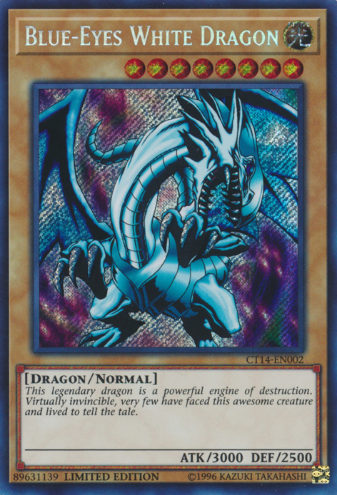 Blue-Eyes White Dragon [CT14-EN002] Secret Rare | Odin's Place