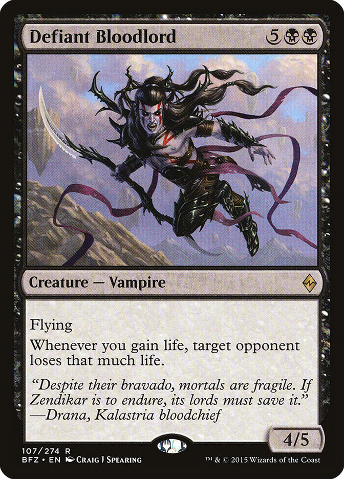 Defiant Bloodlord (107) [Battle for Zendikar] | Odin's Place