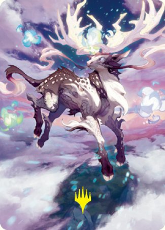 Hinata, Dawn-Crowned Art Card (Gold-Stamped Signature) [Kamigawa: Neon Dynasty Art Series] | Odin's Place