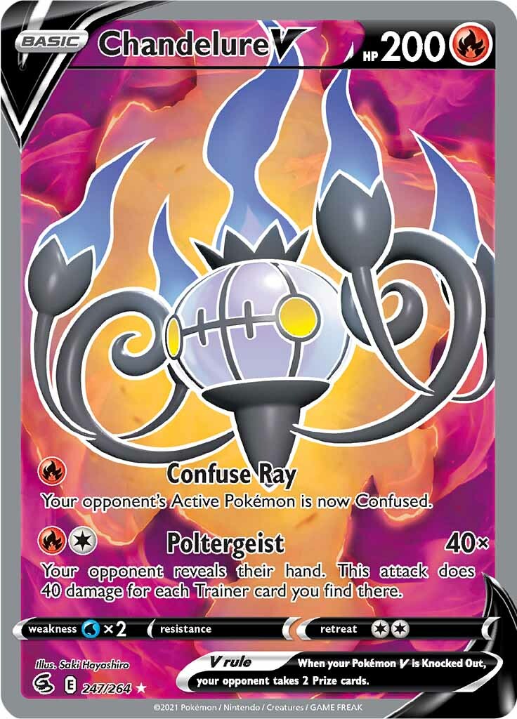 Chandelure V (247/264) [Sword & Shield: Fusion Strike] | Odin's Place