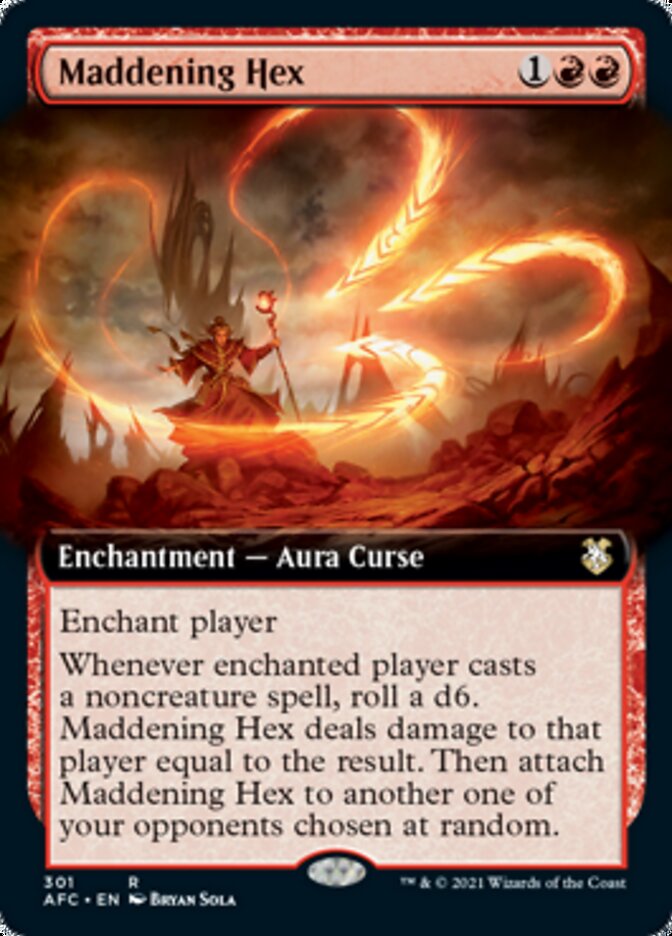 Maddening Hex (Extended Art) [Dungeons & Dragons: Adventures in the Forgotten Realms Commander] | Odin's Place