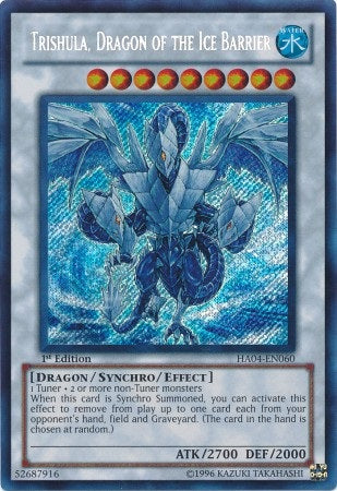 Trishula, Dragon of the Ice Barrier [HA04-EN060] Secret Rare | Odin's Place