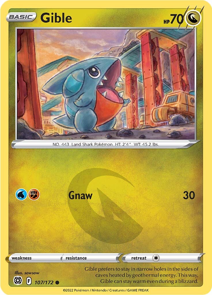 Gible (107/172) [Sword & Shield: Brilliant Stars] | Odin's Place