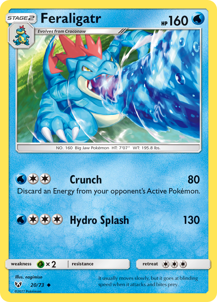 Feraligatr (20/73) [Sun & Moon: Shining Legends] | Odin's Place