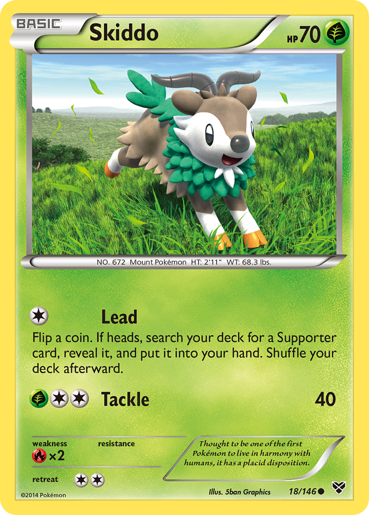 Skiddo (18/146) [XY: Base Set] | Odin's Place