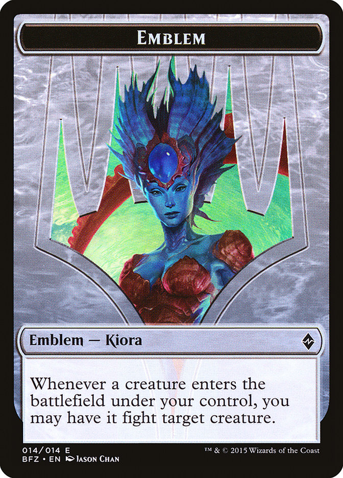 Kiora, Master of the Depths Emblem (14) [Battle for Zendikar Tokens] | Odin's Place