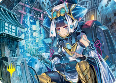 Covert Technician Art Card (Gold-Stamped Signature) [Kamigawa: Neon Dynasty Art Series] | Odin's Place