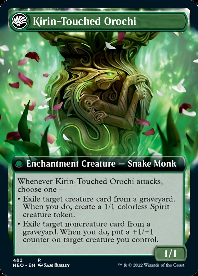 Teachings of the Kirin // Kirin-Touched Orochi (Extended Art) [Kamigawa: Neon Dynasty] | Odin's Place