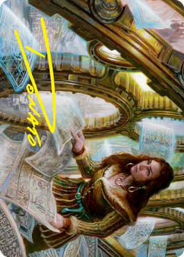 Cartographer's Survey Art Card (Gold-Stamped Signature) [Innistrad: Crimson Vow Art Series] | Odin's Place