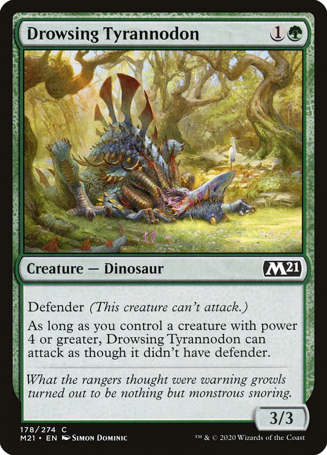 Drowsing Tyrannodon [Core Set 2021] | Odin's Place