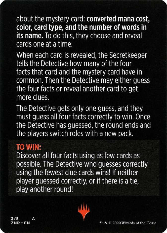 Booster Sleuth (Magic Minigame) [Zendikar Rising Minigame] | Odin's Place