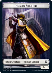 Eldrazi Spawn // Human Soldier Double-Sided Token [Innistrad: Midnight Hunt Commander Tokens] | Odin's Place