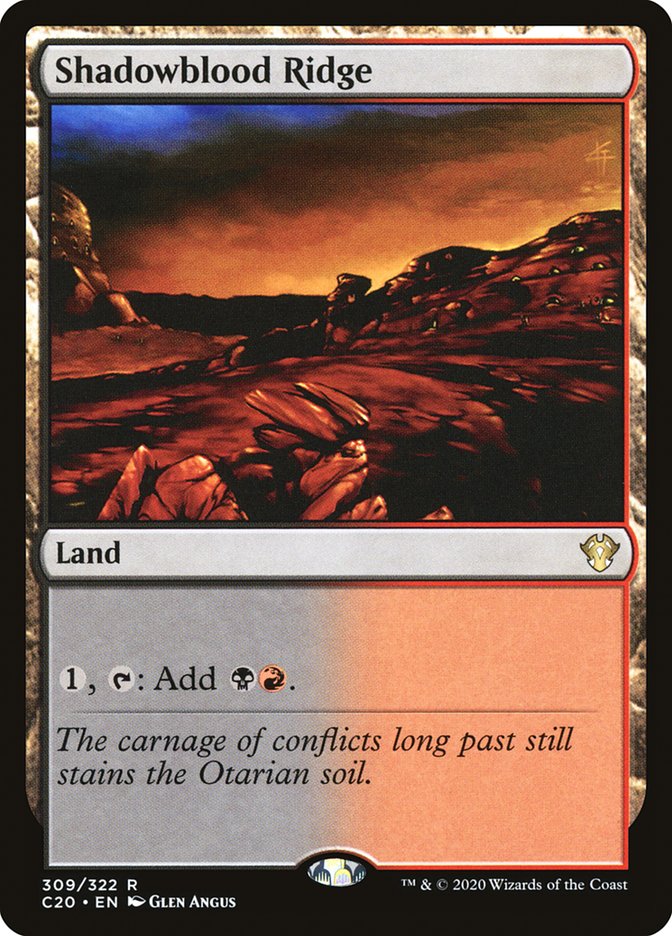 Shadowblood Ridge [Commander 2020] | Odin's Place