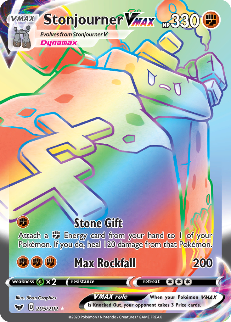Stonjourner VMAX (205/202) [Sword & Shield: Base Set] | Odin's Place