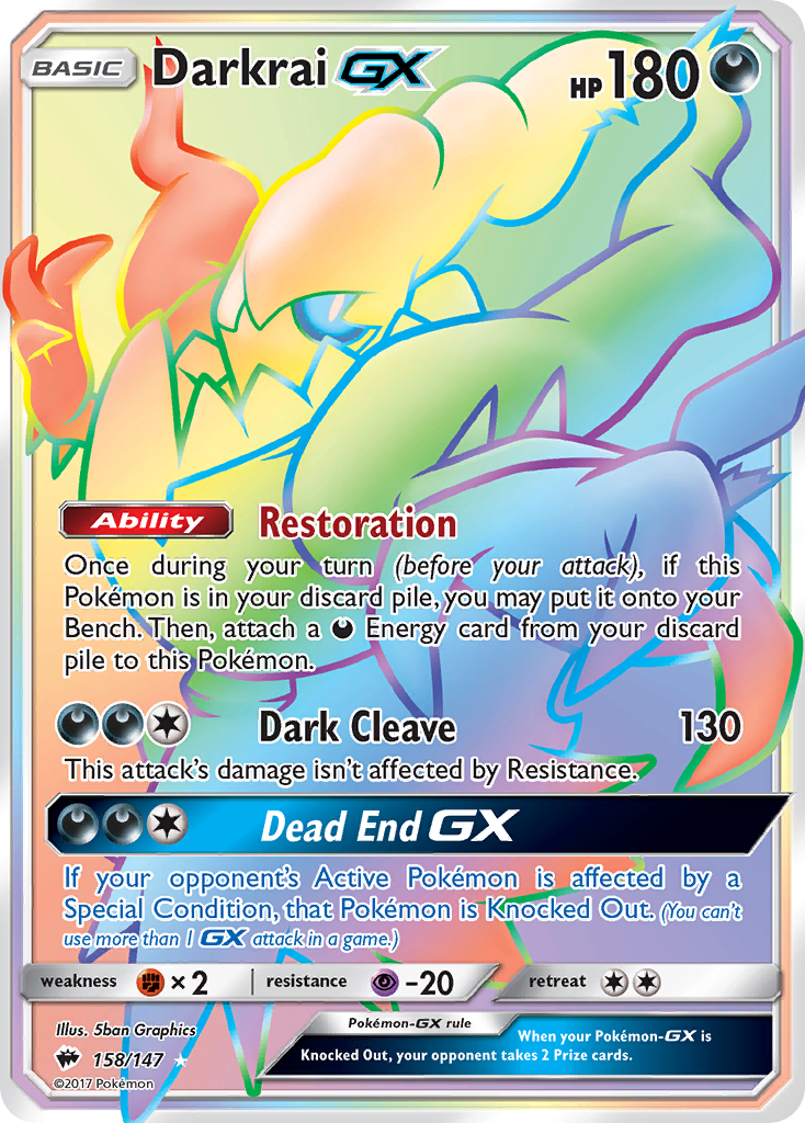 Darkrai GX (158/147) [Sun & Moon: Burning Shadows] | Odin's Place