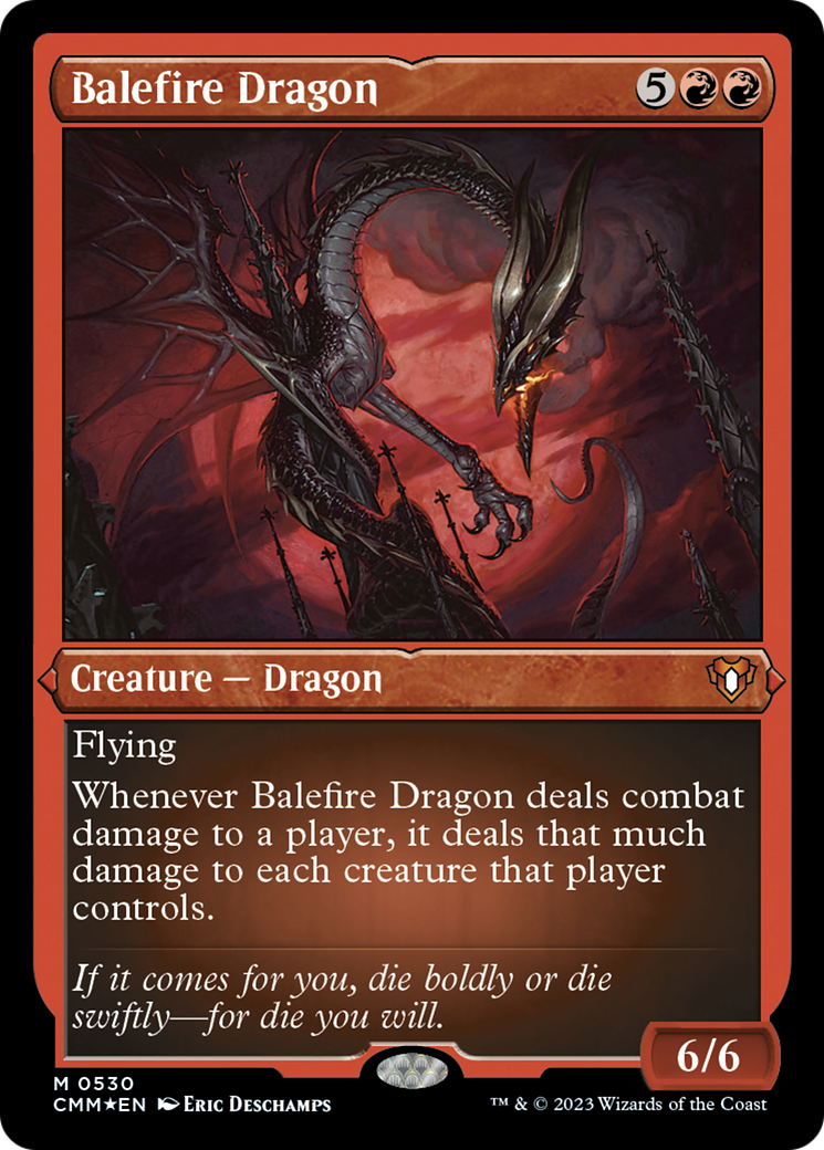 Balefire Dragon (Foil Etched) [Commander Masters] | Odin's Place