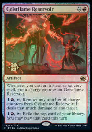 Geistflame Reservoir [Innistrad: Midnight Hunt Prerelease Promos] | Odin's Place