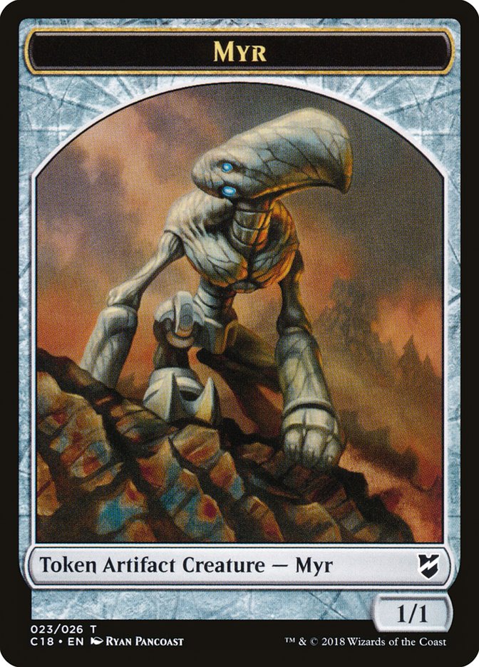 Myr Token (023/026) [Commander 2018 Tokens] | Odin's Place