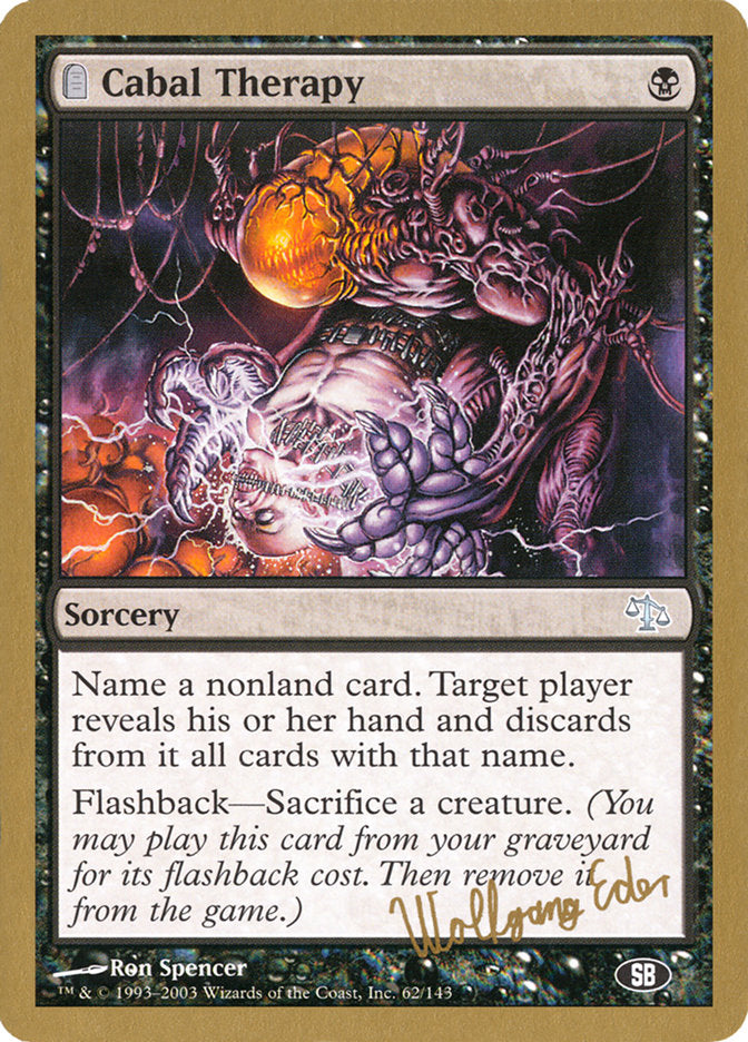Cabal Therapy (Wolfgang Eder) (SB) [World Championship Decks 2003] | Odin's Place