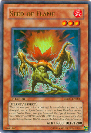 Seed of Flame [CSOC-EN081] Ultra Rare | Odin's Place