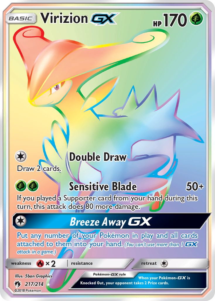Virizion GX (217/214) [Sun & Moon: Lost Thunder] | Odin's Place