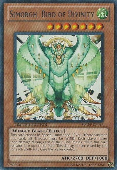 Simorgh, Bird of Divinity [WCPP-EN016] Rare | Odin's Place