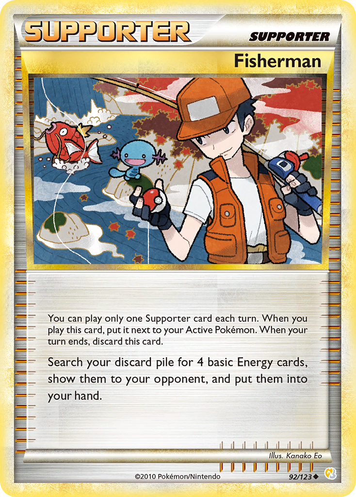 Fisherman (92/123) [HeartGold & SoulSilver: Base Set] | Odin's Place