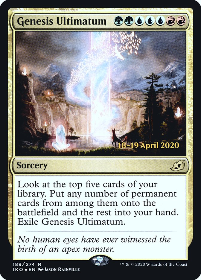 Genesis Ultimatum [Ikoria: Lair of Behemoths Prerelease Promos] | Odin's Place