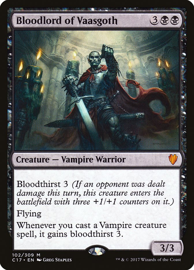 Bloodlord of Vaasgoth (102) [Commander 2017] | Odin's Place