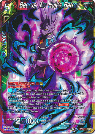 Beerus, No Holds Barred (BT8-112) [Malicious Machinations] | Odin's Place