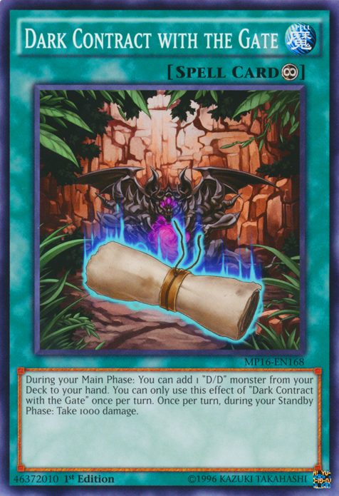 Dark Contract with the Gate [MP16-EN168] Common | Odin's Place