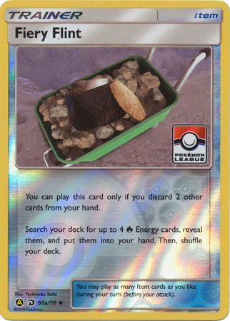Fiery Flint (60a/70) (League Promo) [Sun & Moon: Dragon Majesty] | Odin's Place