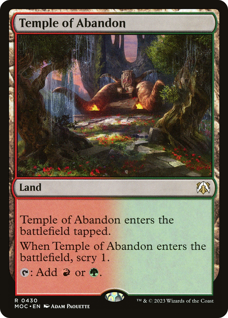 Temple of Abandon [March of the Machine Commander] | Odin's Place