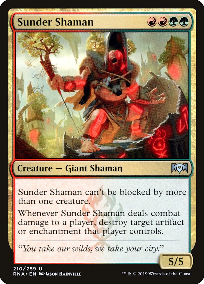 Sunder Shaman (210) [Ravnica Allegiance] | Odin's Place