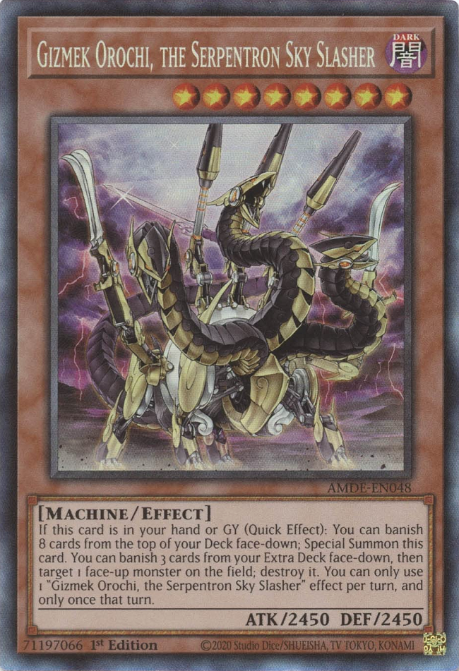 Gizmek Orochi, the Serpentron Sky Slasher [AMDE-EN048] Collector's Rare | Odin's Place
