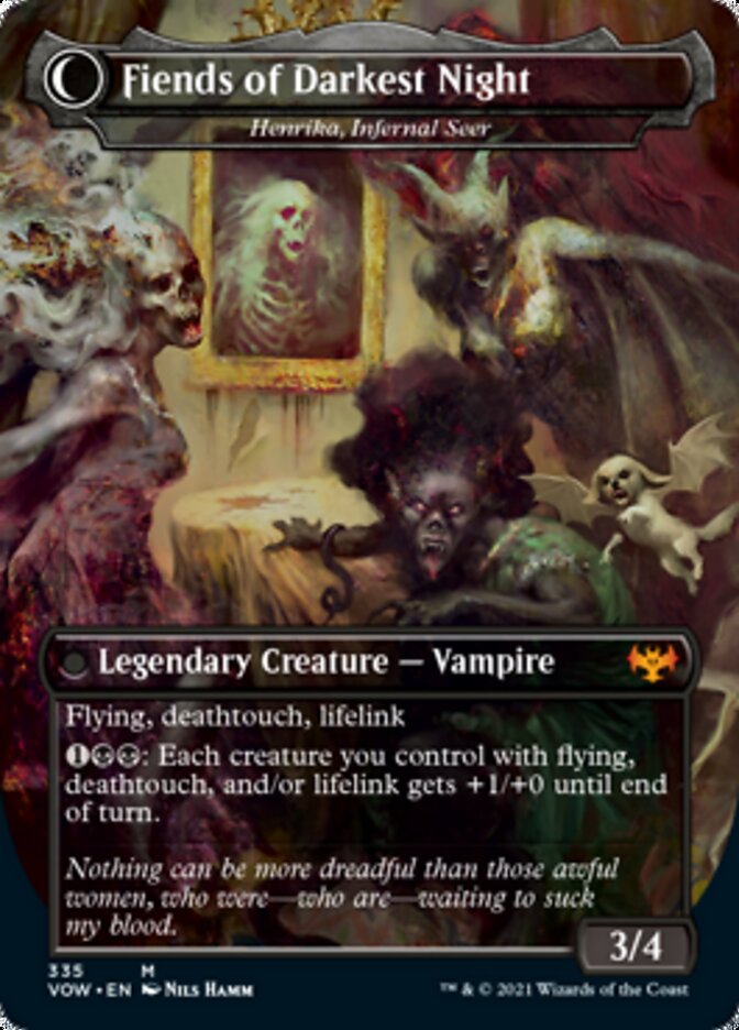 Henrika Domnathi // Henrika, Infernal Seer - The Three Weird Sisters // Fiends of Darkest Night [Innistrad: Crimson Vow] | Odin's Place