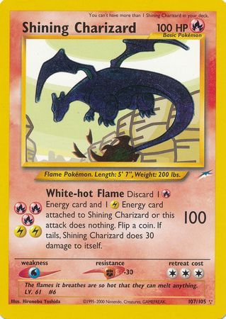 Shining Charizard (107/105) [Neo Destiny Unlimited] | Odin's Place
