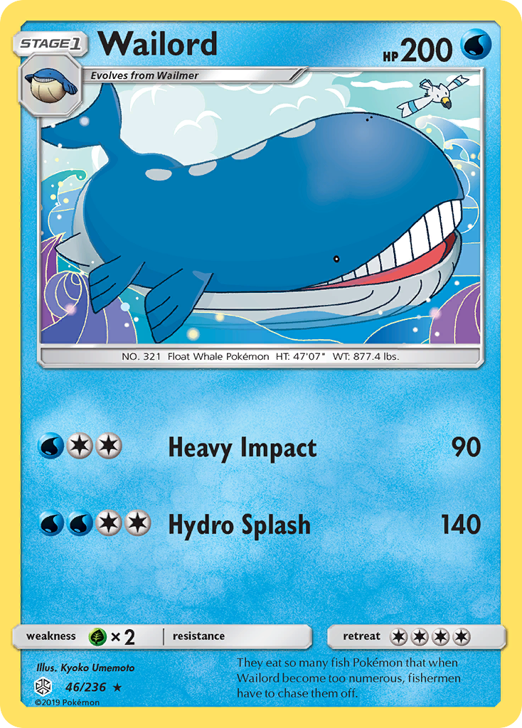 Wailord (46/236) [Sun & Moon: Cosmic Eclipse] | Odin's Place