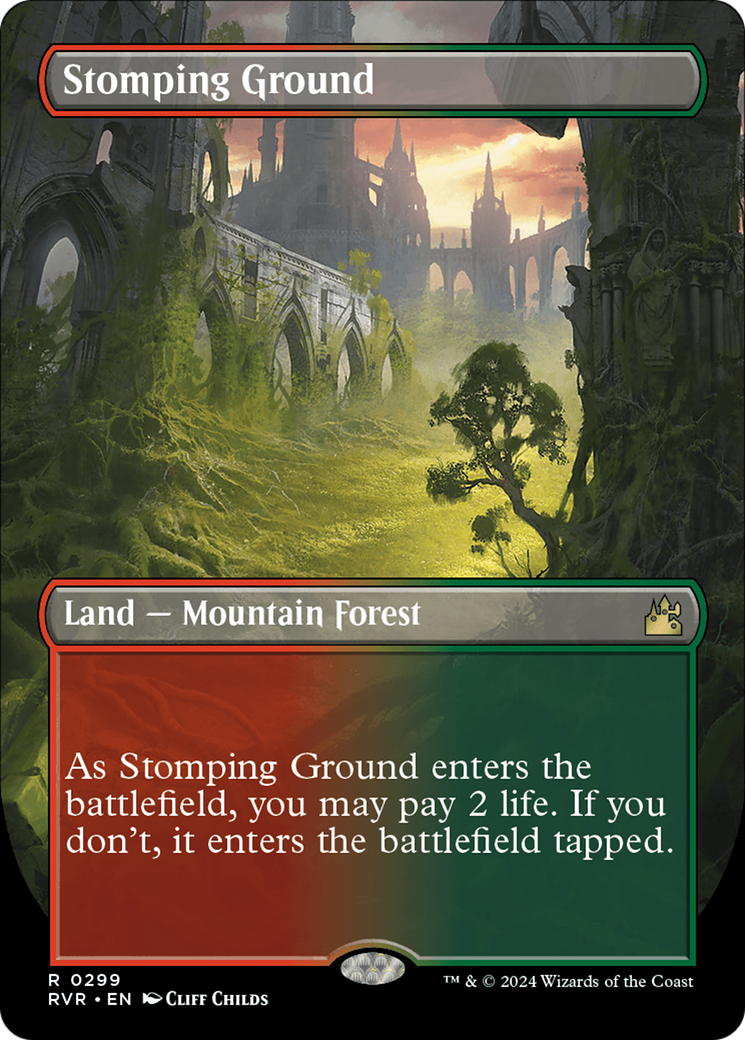 Stomping Ground (Borderless) [Ravnica Remastered] | Odin's Place