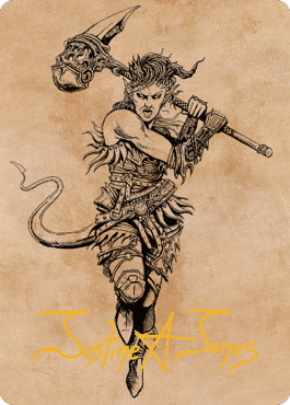 Karlach, Fury of Avernus Art Card (54) (Gold-Stamped Signature) [Commander Legends: Battle for Baldur's Gate Art Series] | Odin's Place